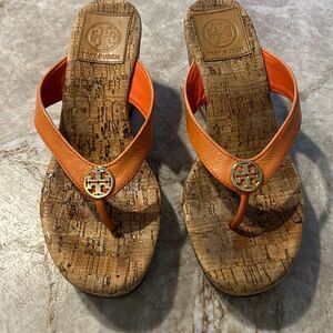 Tory Burch Cork Wedge Sandals